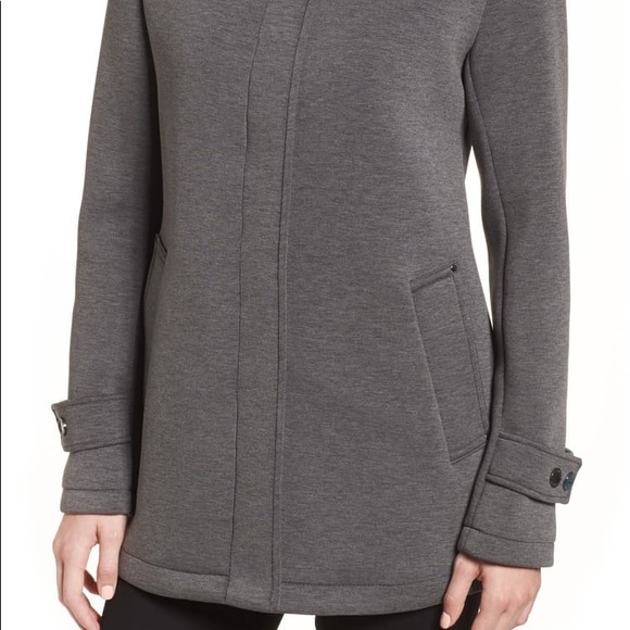 Kenneth Cole New York Bonded Hooded A-Line Jacket - Picture 4 of 5